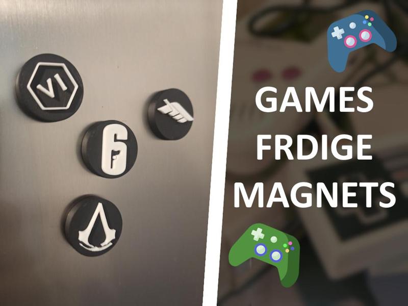 Fridge Magnets Part 3 : Video Games Magnets