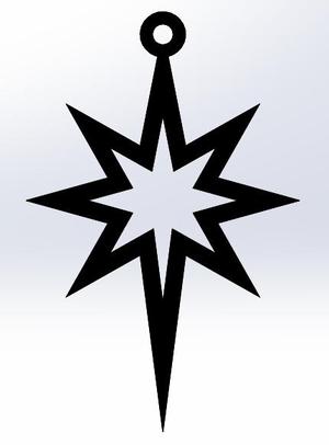 christmas star ornament decor tree