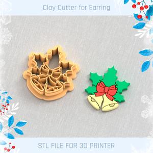 Holiday Bells CHRISTMAS POLYMER CLAY CUTTER