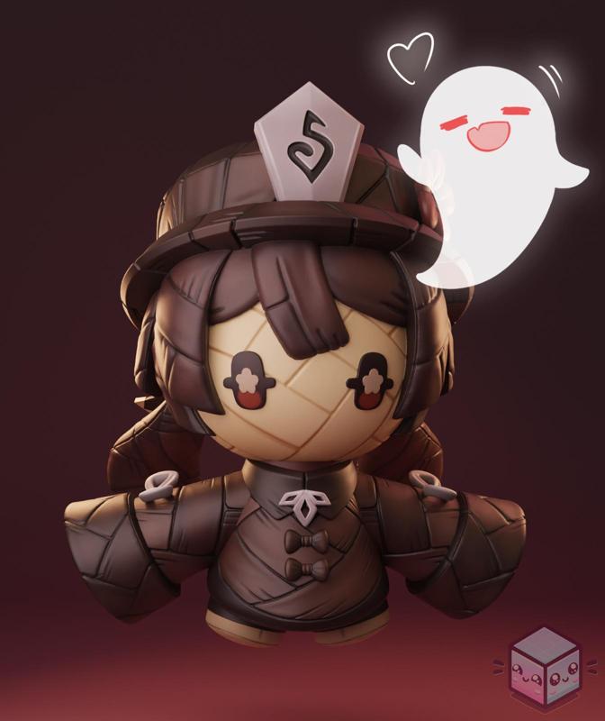Cute puppet Hu Tao Genshin Impact 2025