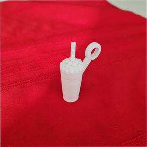 Bubble tea key chain