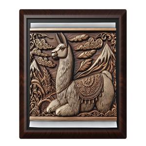 Llama animal wall art relief wall decor