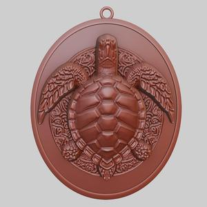 Sea Turtle Animal Pendant Sea Turtle Animal Necklace for CNC Router Laser & 3D Printer