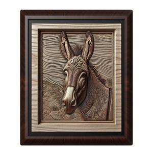 Donkey animal wall art relief wall decor