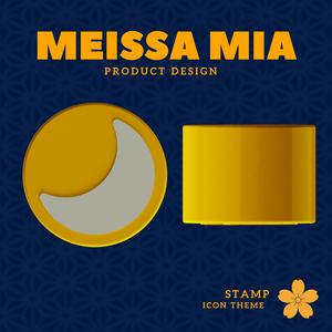 Moon Stamp – Digital 3D Print File for Dreamy Creations