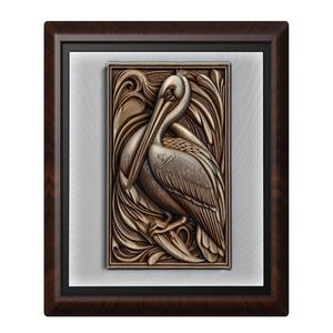 Pelican animal wall art relief wall decor