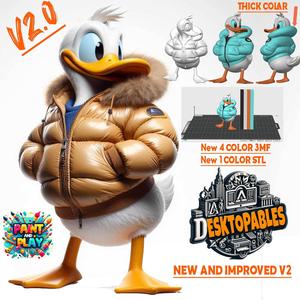 Donald Duck Urban Style - 4-Color AMS/STL | Classic Disney Figurine