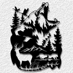 grizzly Bear nature SIGN WALL ART BEAR SCENE WALL DECOR 2D ART animal