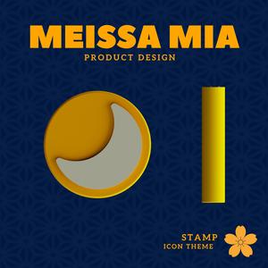 Moon Stamp – Digital 3D Print File for Dreamy Creations