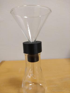 Simple funnel holder for laboratory equipment