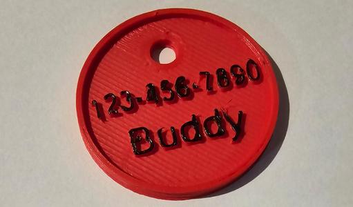 Customizable pet medal for cat or dog