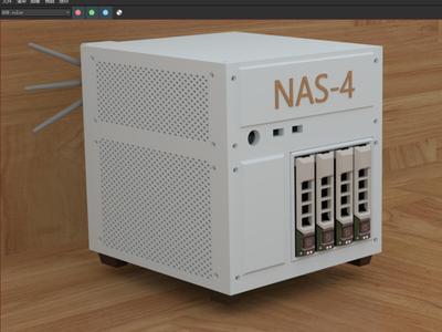 4-bay NAS DELL bracket front panel supplement