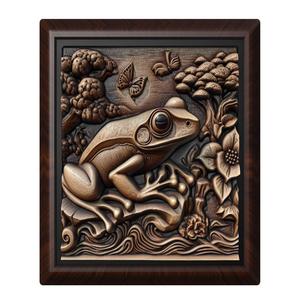 Frog animal wall art relief wall decor