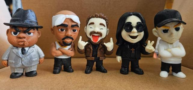 post malone articulating mini figure flexi
