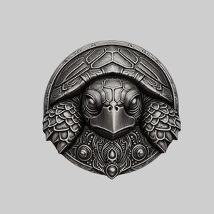 Sea Turtle Animal Head Sea Turtle Animal Medallion for CNC Router Laser & 3D Printer