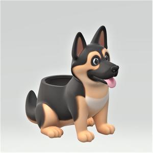 GERMAN SHEPERD DOG PLANTER