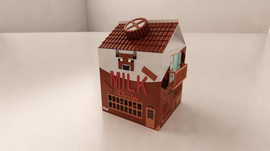 DIY Milk Carton School Desk Decoration