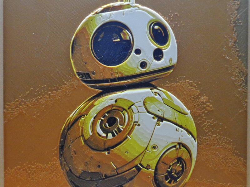 Hueforge Star Wars BB8 Fan Art