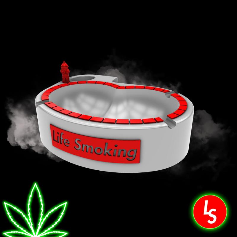 Multicolor Skate Bowl Ashtray