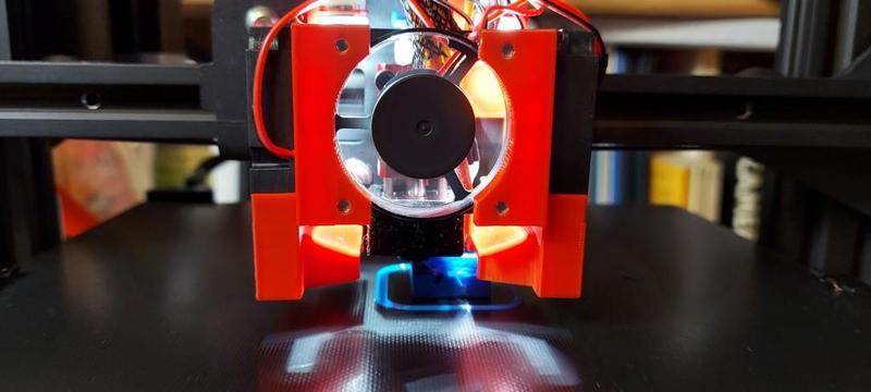 Fan Shroud Voxelab Aquila - Triple Fan and BLMount