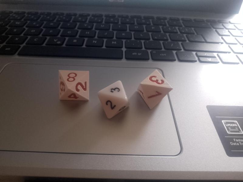 Hrací kostka 8 čísel