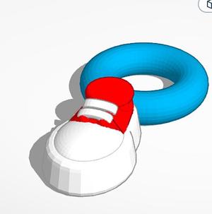 Shoe key chain