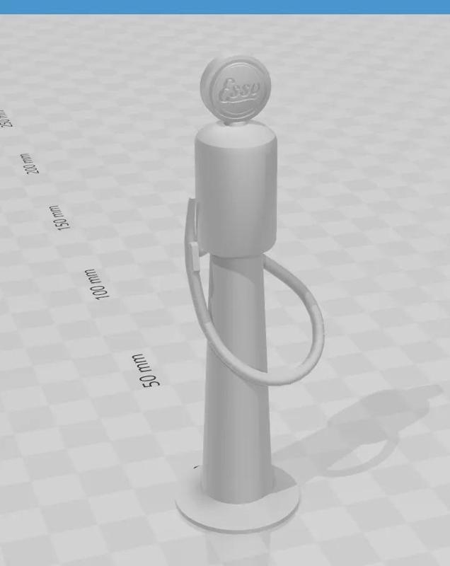 1920s Esso Gasoline Pump 1/64 Scale   