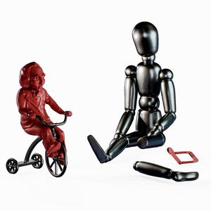 The scary game diorama - Saw movie - Billy - scene - Stylized for any decoration - Halloween