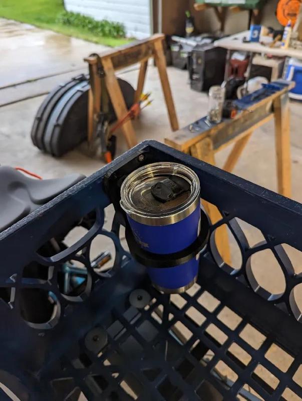 Track Mount Vertical 20oz Yeti holder   