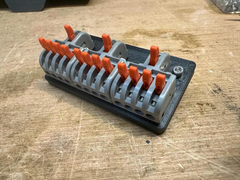 DIN Rail GKEEMARS 4 Pole Connector Mount Plate   