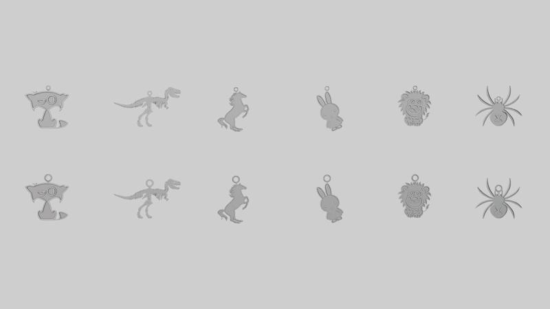 🐾 Various Creatures – 3D Printable Pendant Collection