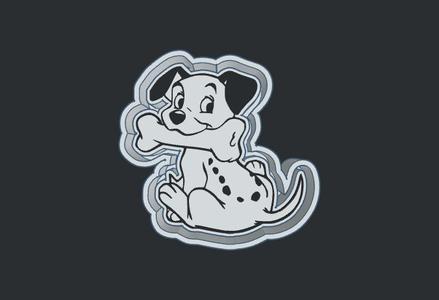 Puppy with Bone-Freshie Mold Housing