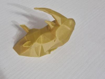 Rhinoceros wall head