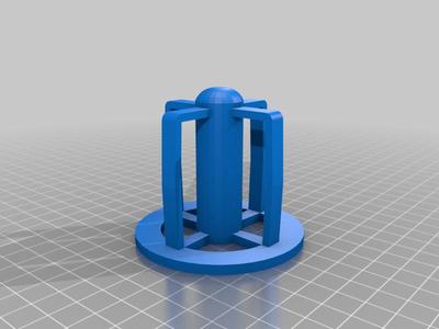 Horizontal top mount spool holder w/ guide and spindles