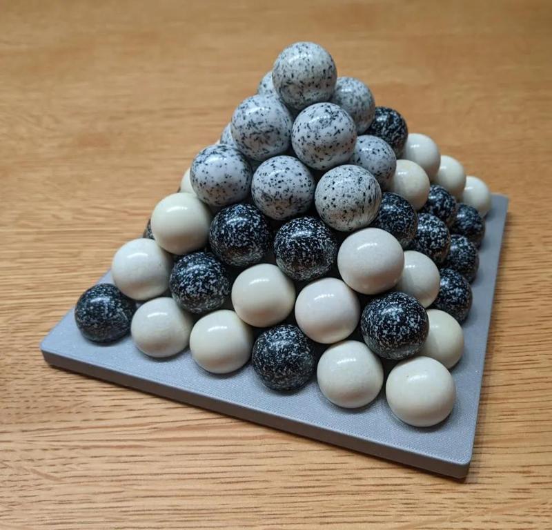 6x6 board for 25mm marble stacking games   