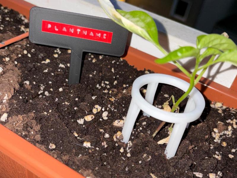 Plant Marker with Large Surface Area // Plant Tag 