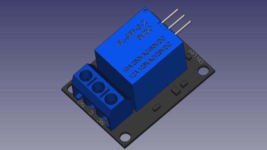 Power Relay Module Board 3D model
