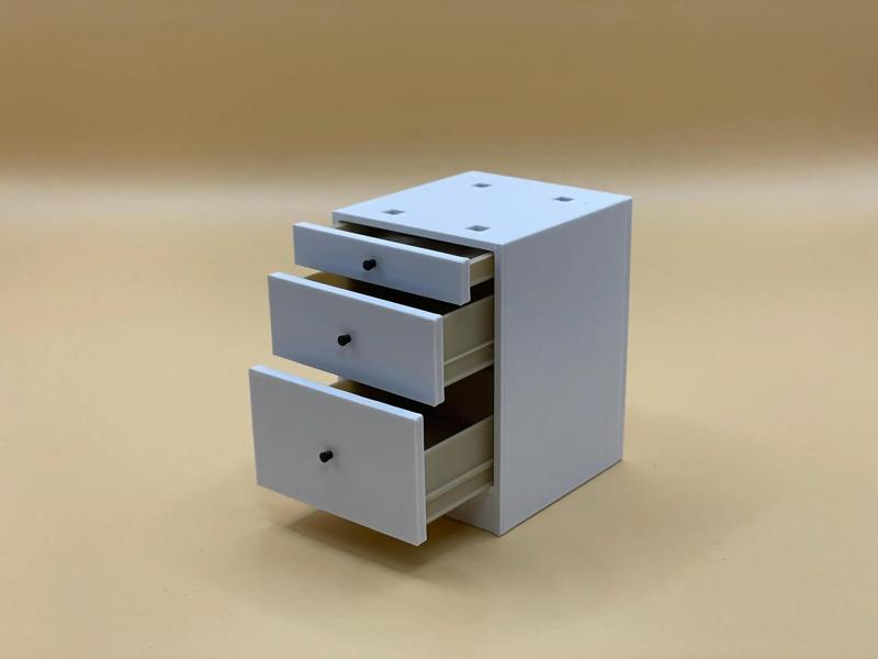 3d STL Files for Miniature Dollhouse Drawer Cabinet - Kitchen System  - 1:12 Scale for 3d Printing - Commercial License