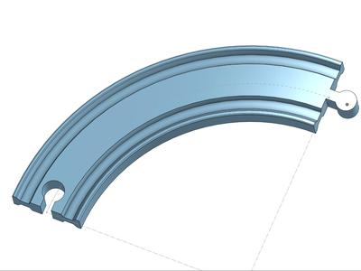 Brio Railroad Curve 120mm