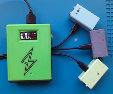 Custom 5,000mAh Power Bank – Triple Input (Lightning/Micro/Type-C), Dual USB-A Output