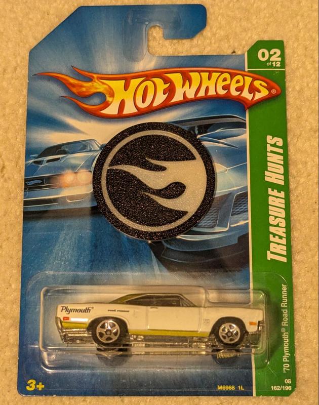 Hot Wheels Treasure Hunt Flame Fridge Magnet
