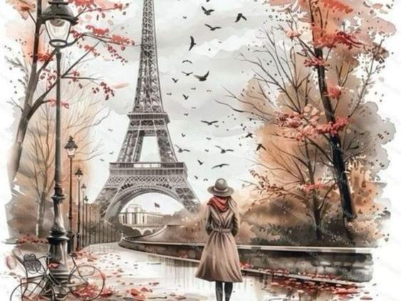 Eiffel Tower in Paris hueforge