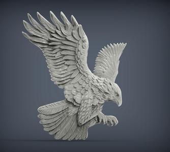 Eagle relief 3D print model