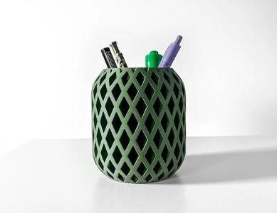 The Atila Pen Holder | Desk Organizer and Pencil Cup Holder | Modern Office and Home Decor   