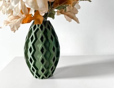 The Sumi Vase, Modern and Unique Home Decor for Dried and Preserved Flower Arrangement  | STL File   