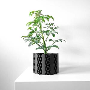 The Arven Planter Pot with Drainage: Tray & Stand Included | Modern and Unique Home Decor for Plants and Succulents | STL File   