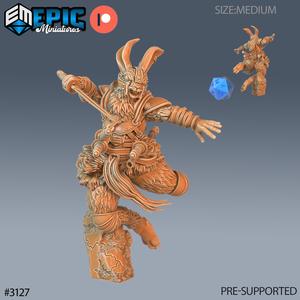 Rabbit Folk Blade Master Jump ‧ DnD Miniature ‧ Tabletop Miniatures ‧ Gaming Monster ‧ 3D Model ‧ RPG ‧ DnDminis ‧ STL FILE