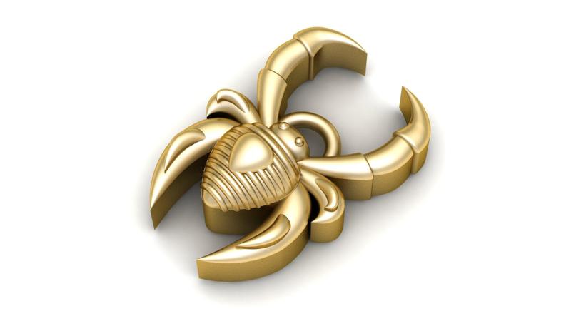 Crap Pendant For Men Fashion 3d Printable Model