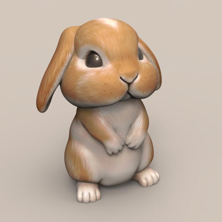 Cute Rabbit Droopy Ears STL