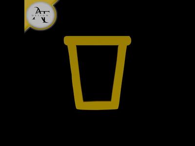 Simple Coffee Cup Symbol - 2D Art